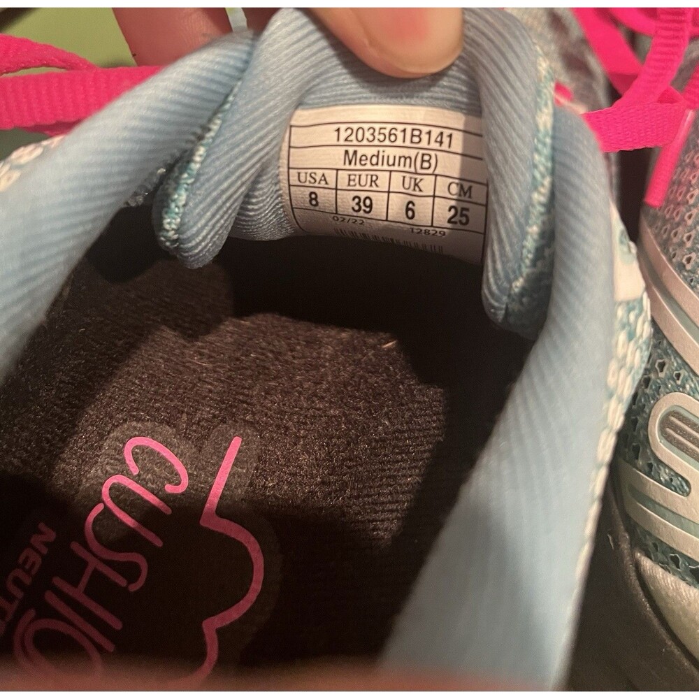 Brooks Ghost 14 Blue And Pink Running Shoe Athletic Sneaker Women’s Size 8 - Picture 8 of 8